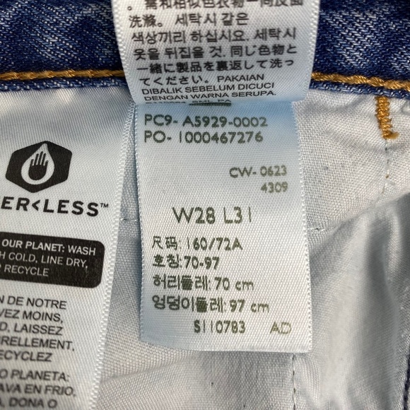 LEVI'S '94 Baggy Wide-Leg Relaxed-Fit denim Jeans in medium wash Size 28 - Picture 10 of 10